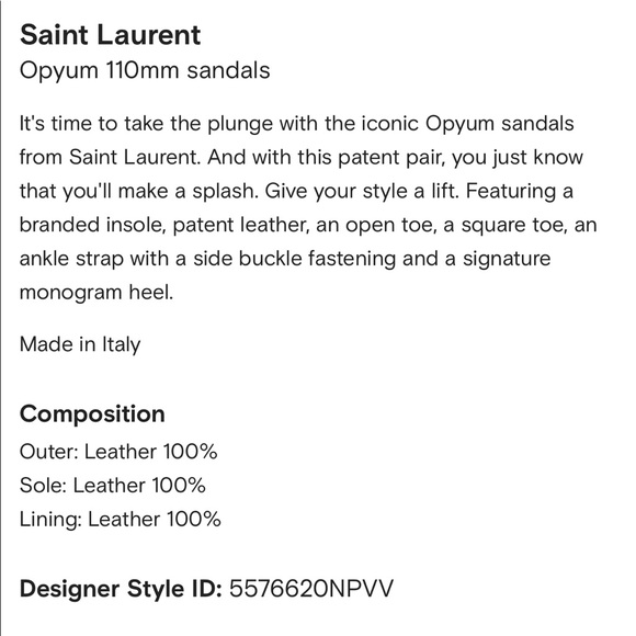 Saint Laurent Opyum Heels 🖤 - Picture 12 of 12